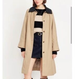 NWT Old Navy - Women’s Water-Resistant Long Barn Coat - Size Large